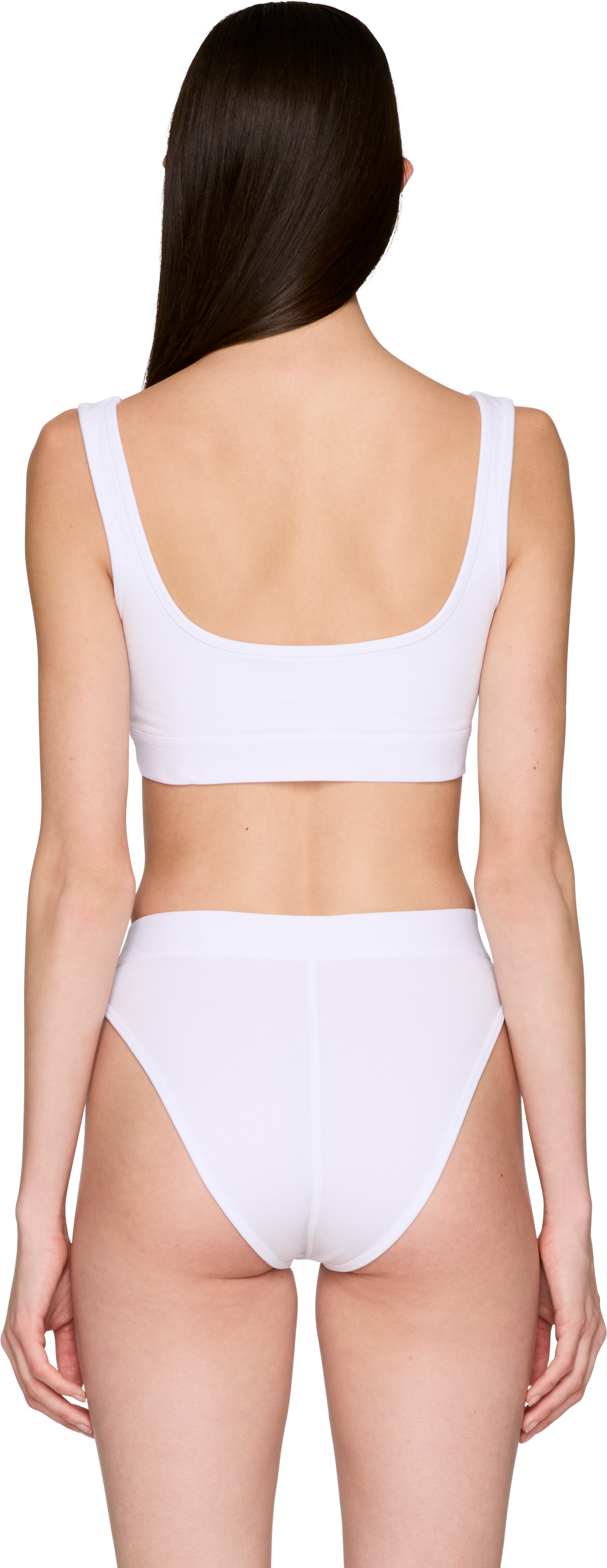 Marine Serre Moon Logo Stretched Jersey Sport Bra