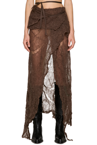 Picture of Philomien Asymmetric Knitted Wrap Maxi Skirt