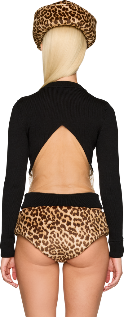 Duran Lantink Triangle Floating Knit V-Neck Sweater