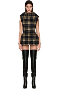 Picture of Sculptured Tartan Mini Dress