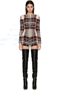 Picture of Hand Knitted Tartan Jumpsuit