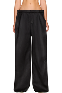 Picture of Profile Pinstriped Wool Trousers