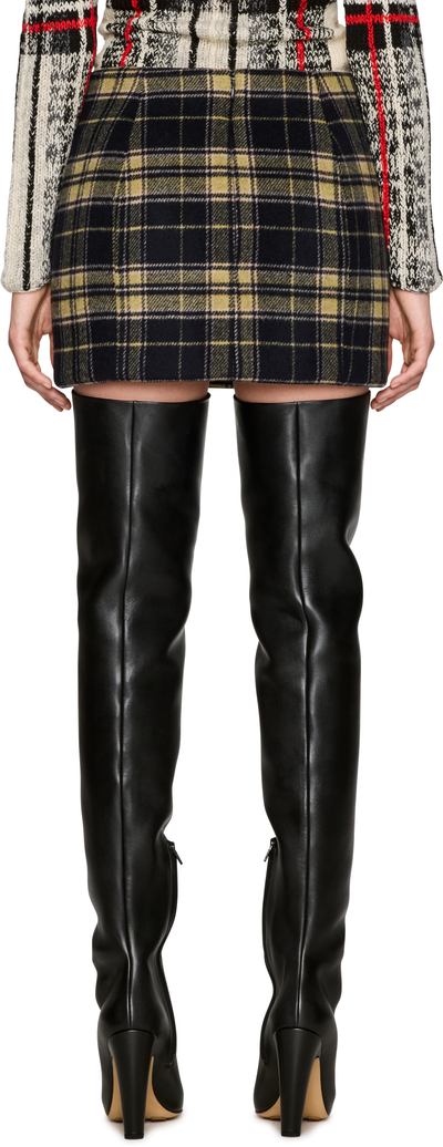 Duran Lantink Padded Tartan Mini Skirt