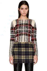 Picture of Hand Knitted Tartan Top Sweater