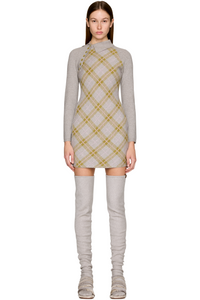 Picture of Tartan Asymmetric Mini Dress
