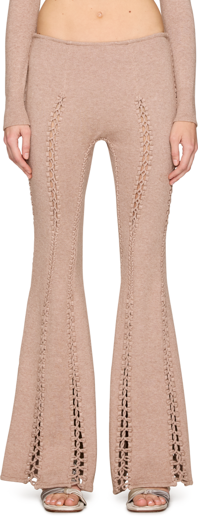 Isa Boulder Suture Boot-Cut Lounge Pants