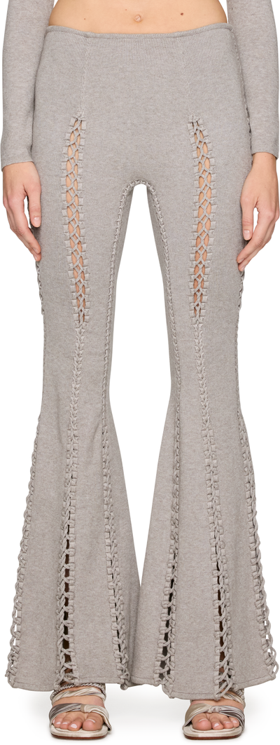 Isa Boulder Suture Boot-Cut Lounge Pants