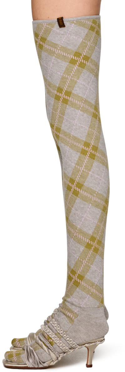 Isa Boulder Tartan High Sock