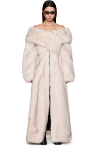 Picture of Demi-Couture Oren Off Shoulder Faux-Fur Jacket