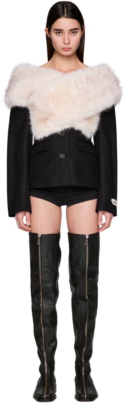 GmbH Demi-Couture Halil Faux-Fur Stole Blazer