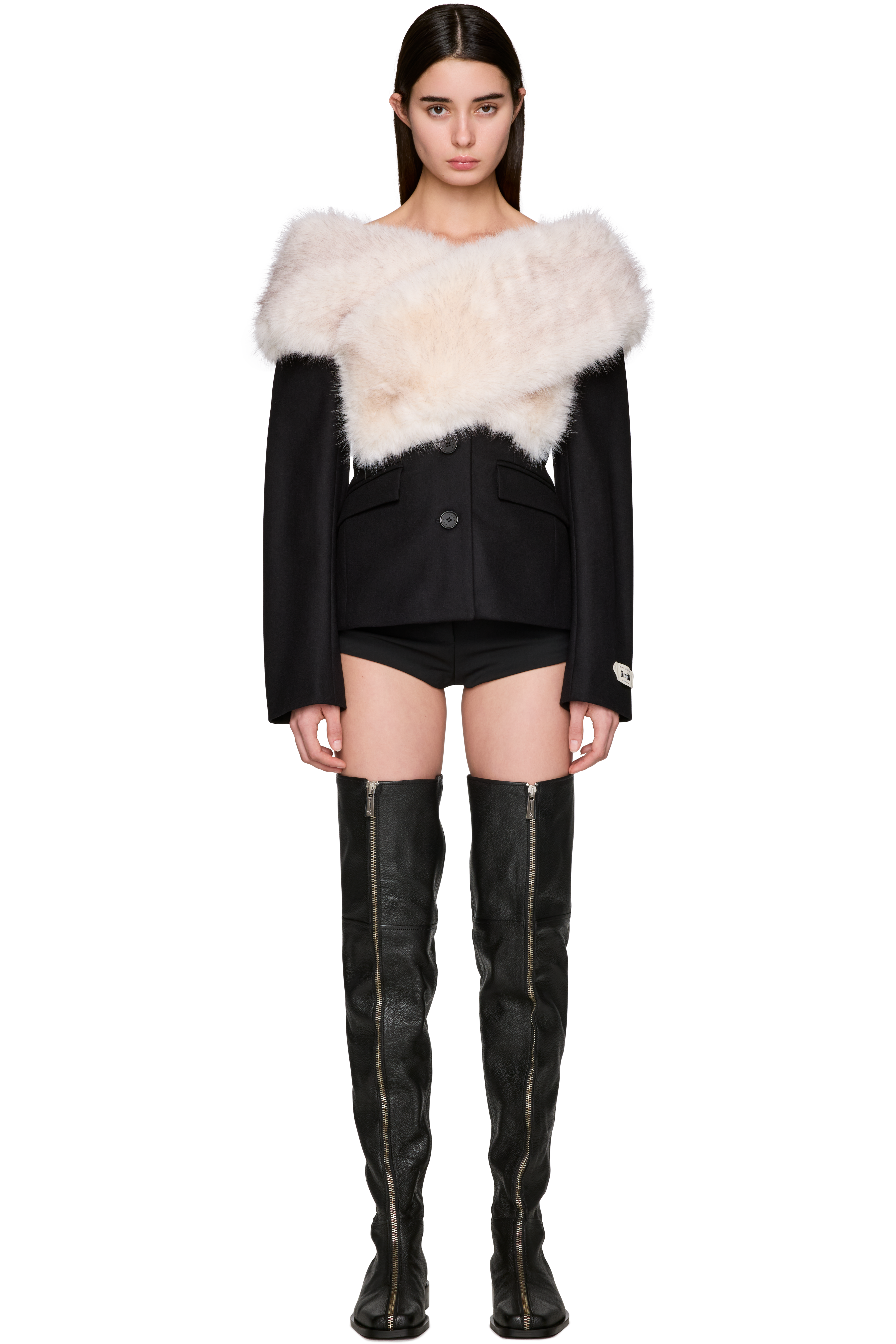 Picture of Demi-Couture Halil Faux-Fur Stole Blazer