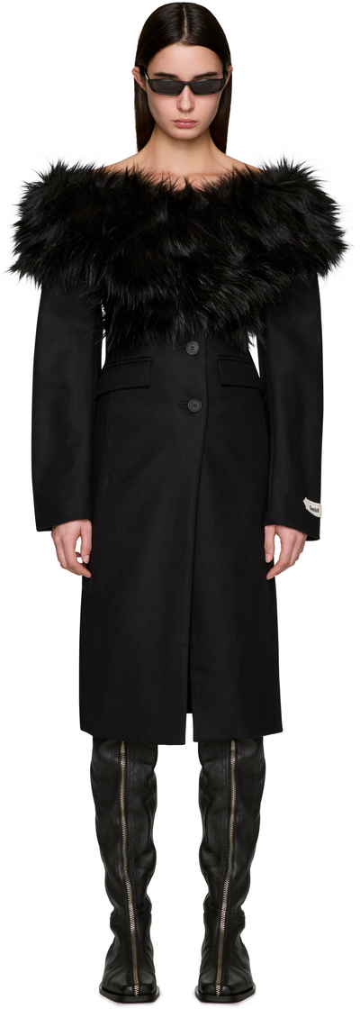 GmbH Demi-Couture Bijan Faux-Fur Stole Coat