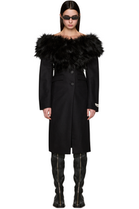 Picture of Demi-Couture Bijan Faux-Fur Stole Coat