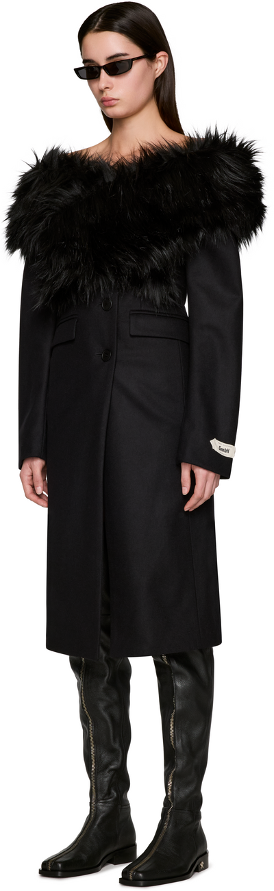 GmbH Demi-Couture Bijan Faux-Fur Stole Coat