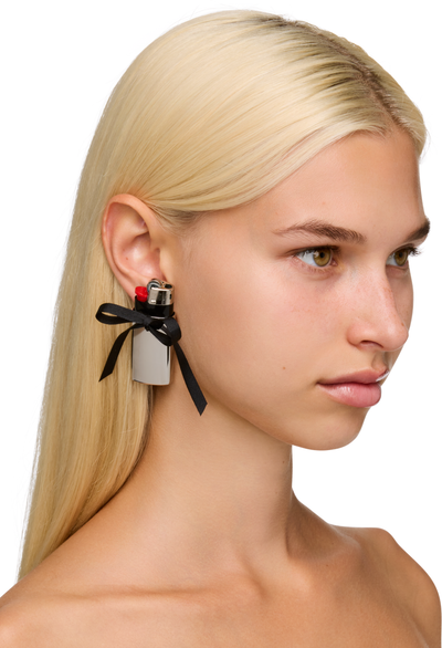 D'Heygere Bow Lighter Holder Single Earring