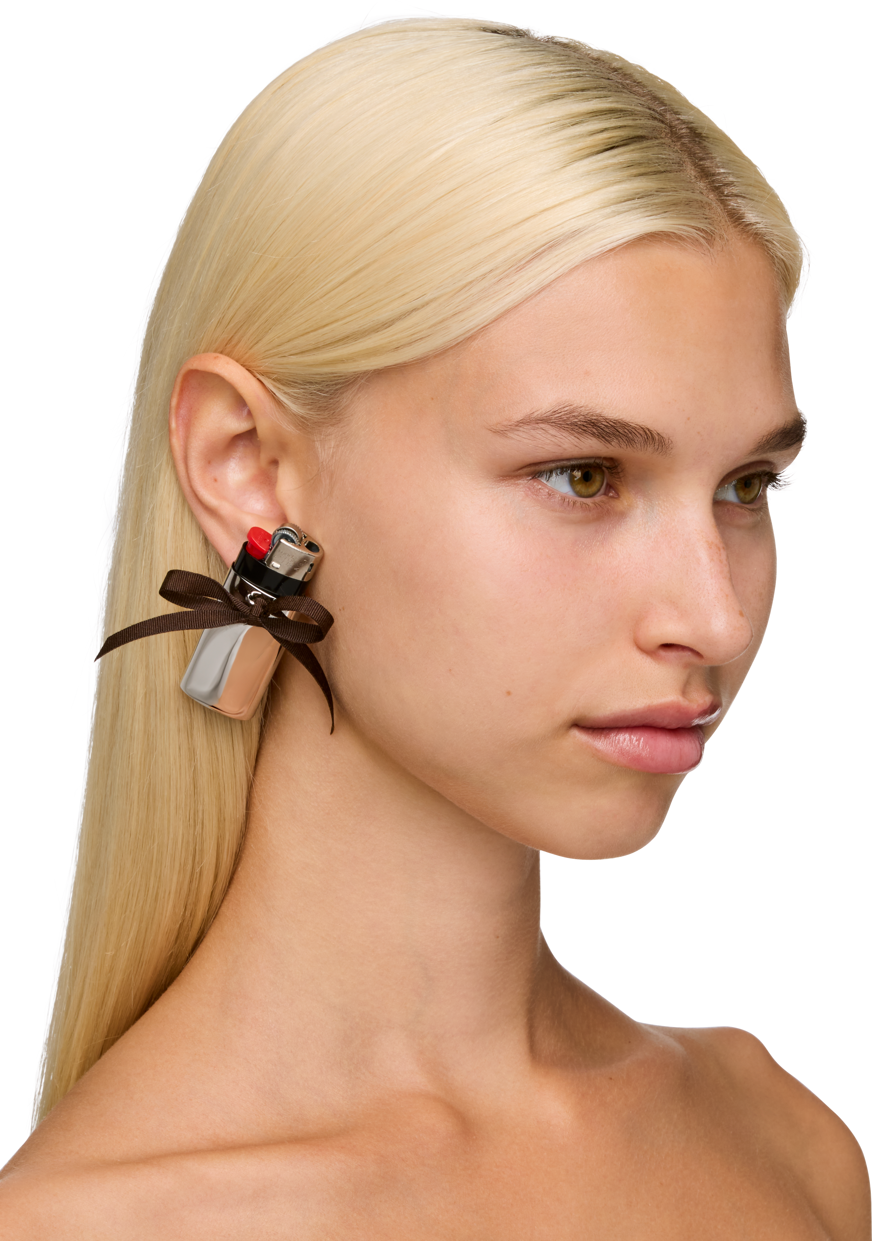 D'Heygere Bow Lighter Holder Single Earring