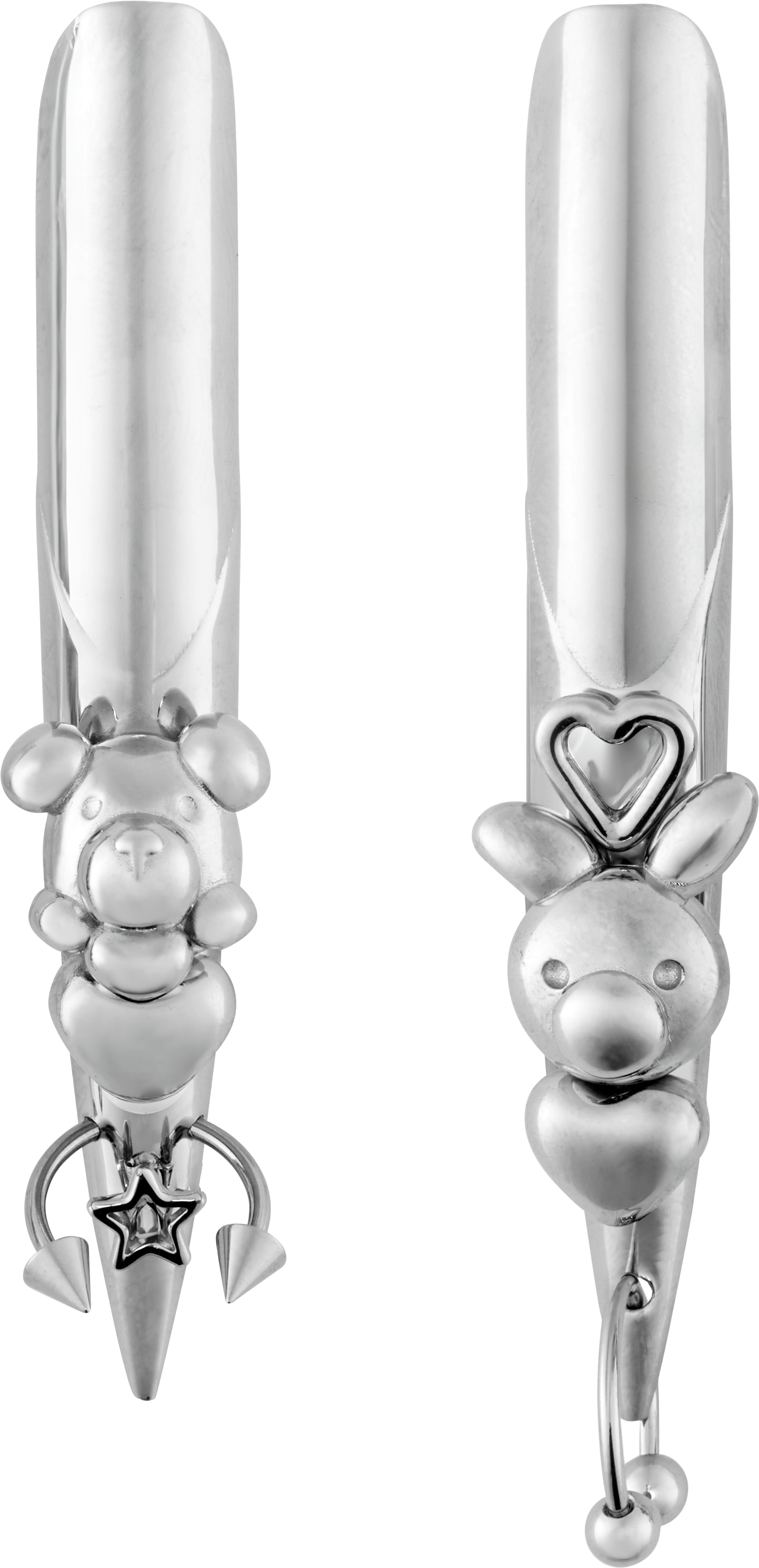 D'Heygere Stiletto Nail Earrings