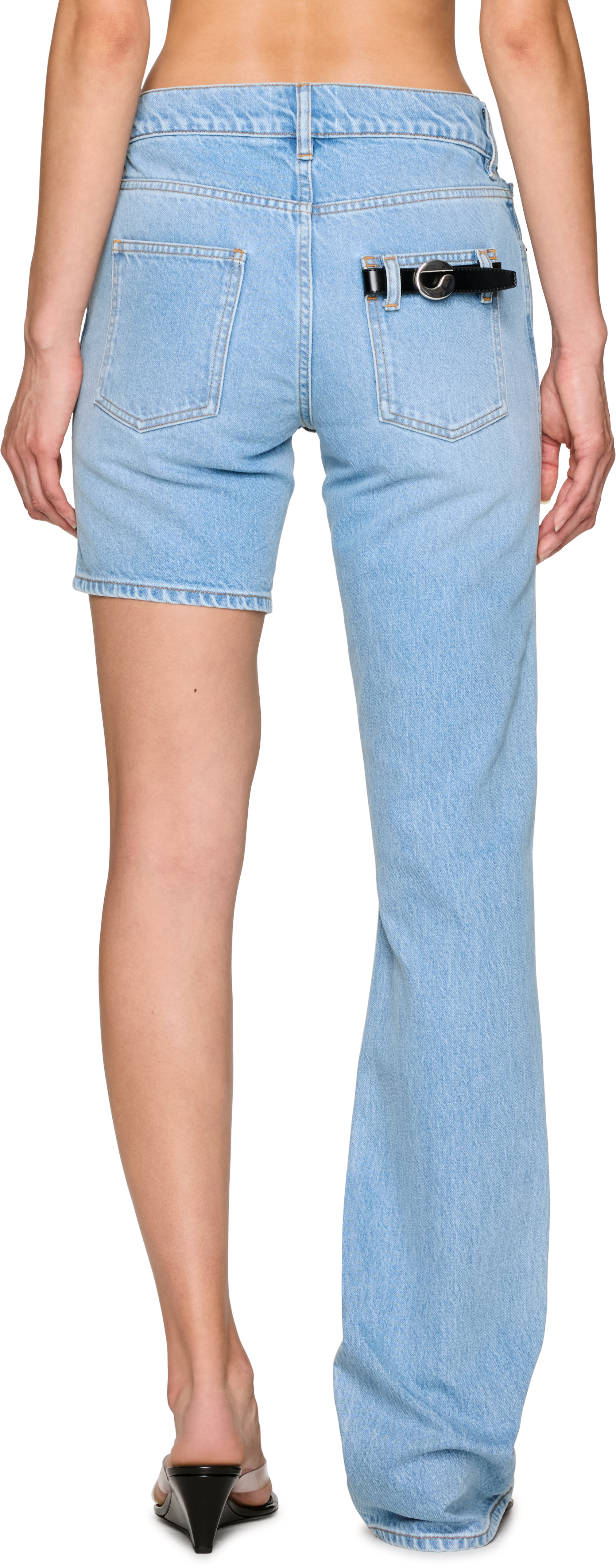 Coperni One-Leg Boyfriend Denim Jeans