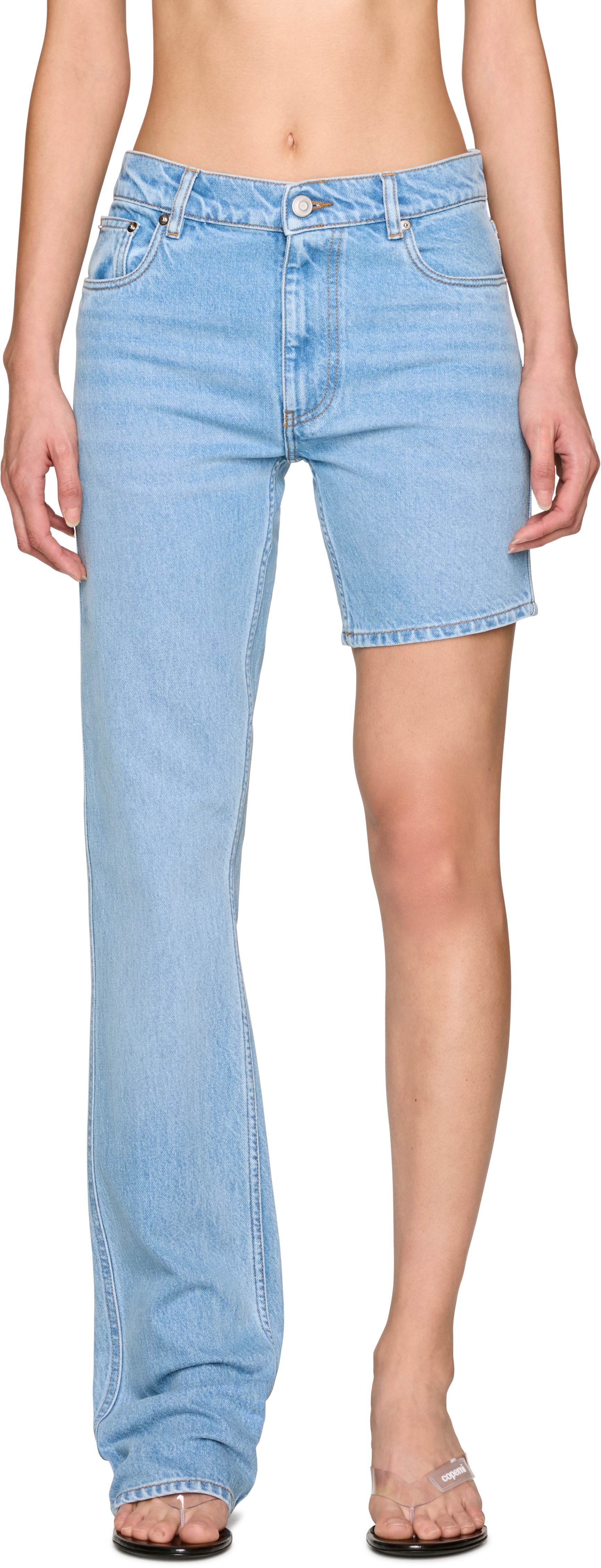 Coperni One-Leg Boyfriend Denim Jeans