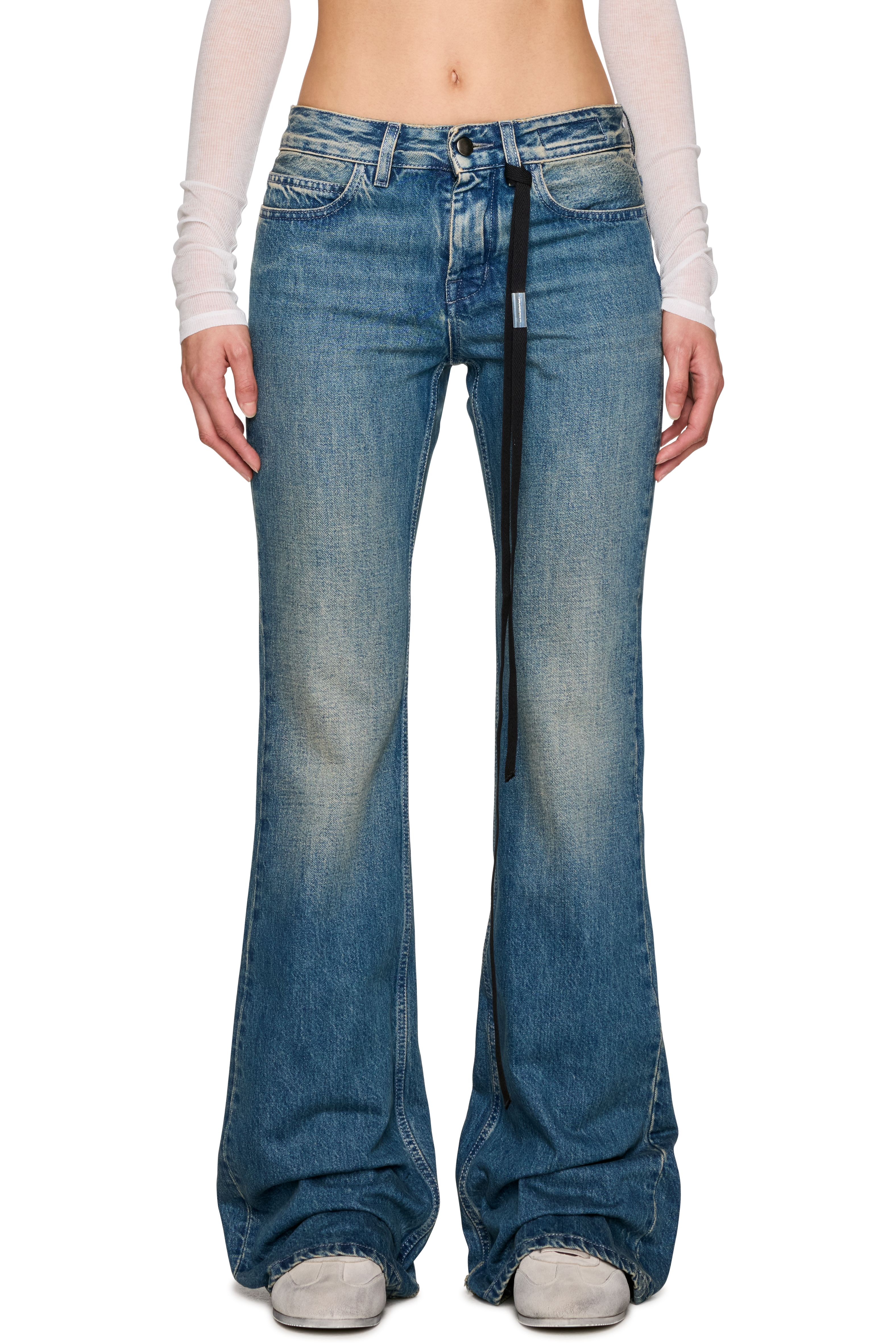 Picture of Xyla 5-Pockets Slim Fit Bootcut Jeans