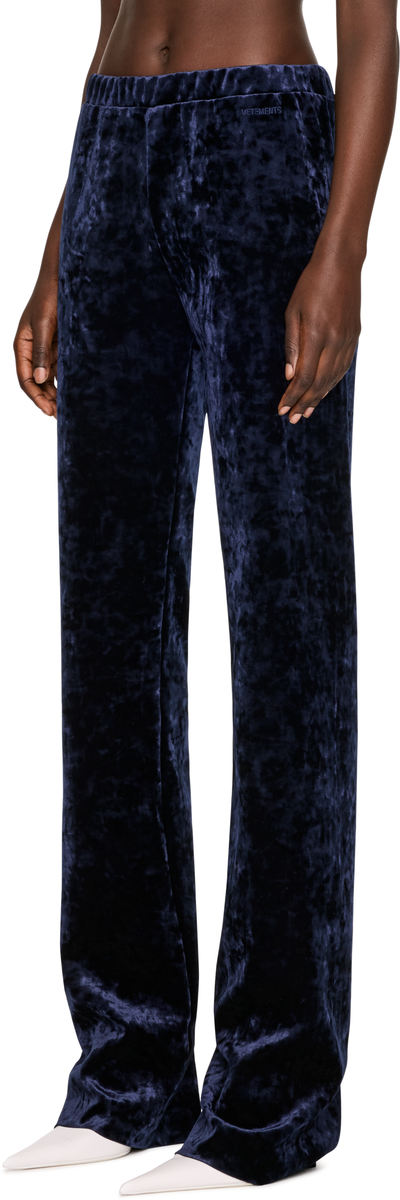VETEMENTS Velvet Fitted Lounge Pants
