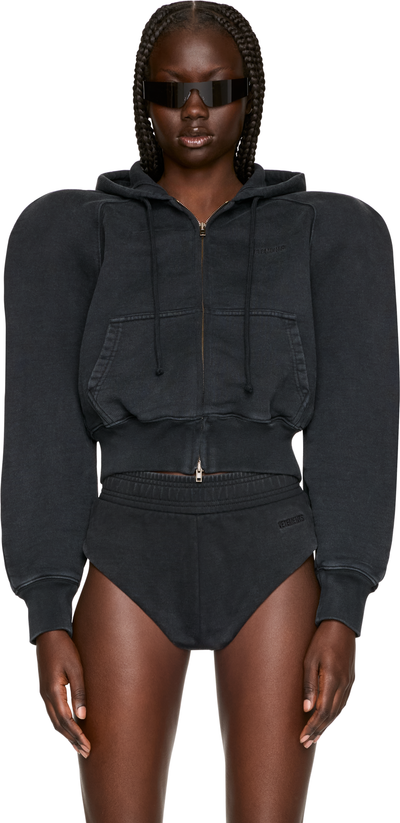 VETEMENTS Round Shoulder Zip- Up Hoodie