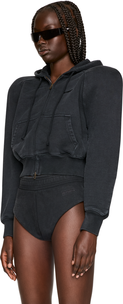 VETEMENTS Round Shoulder Zip- Up Hoodie