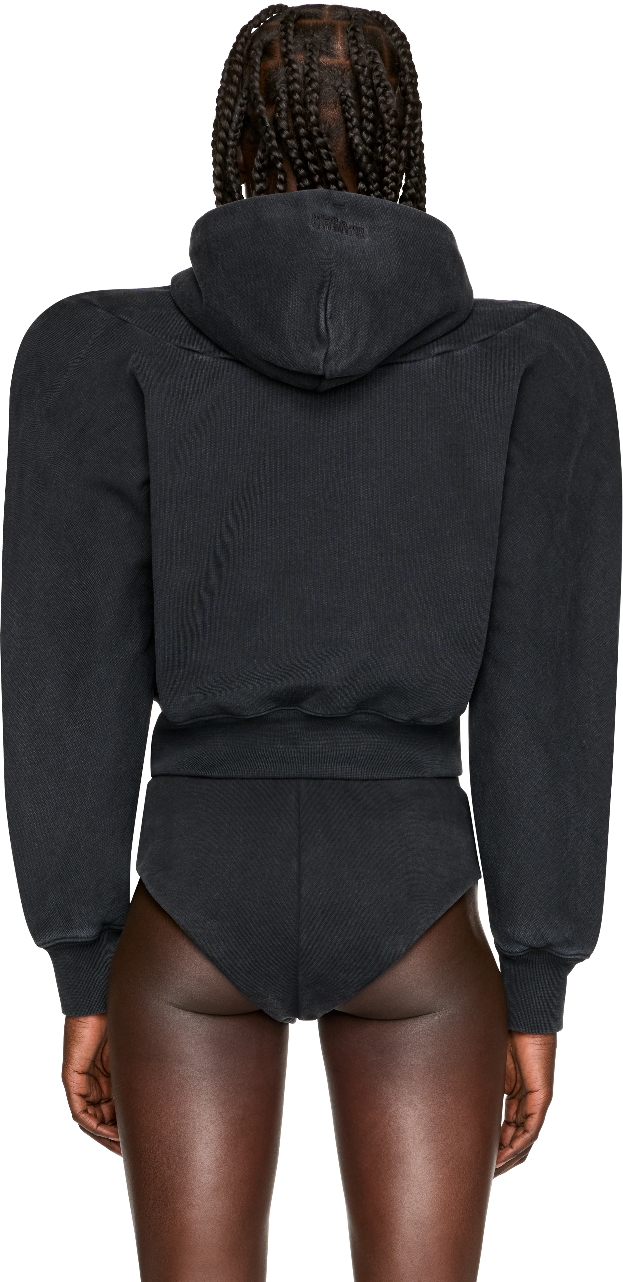 VETEMENTS Round Shoulder Zip- Up Hoodie