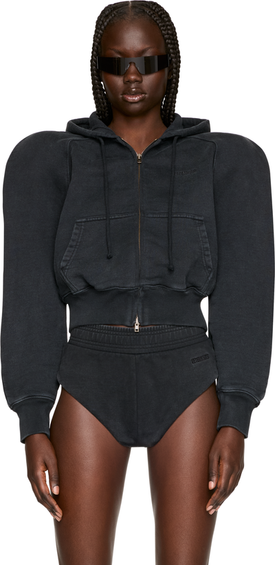 VETEMENTS Round Shoulder Zip- Up Hoodie