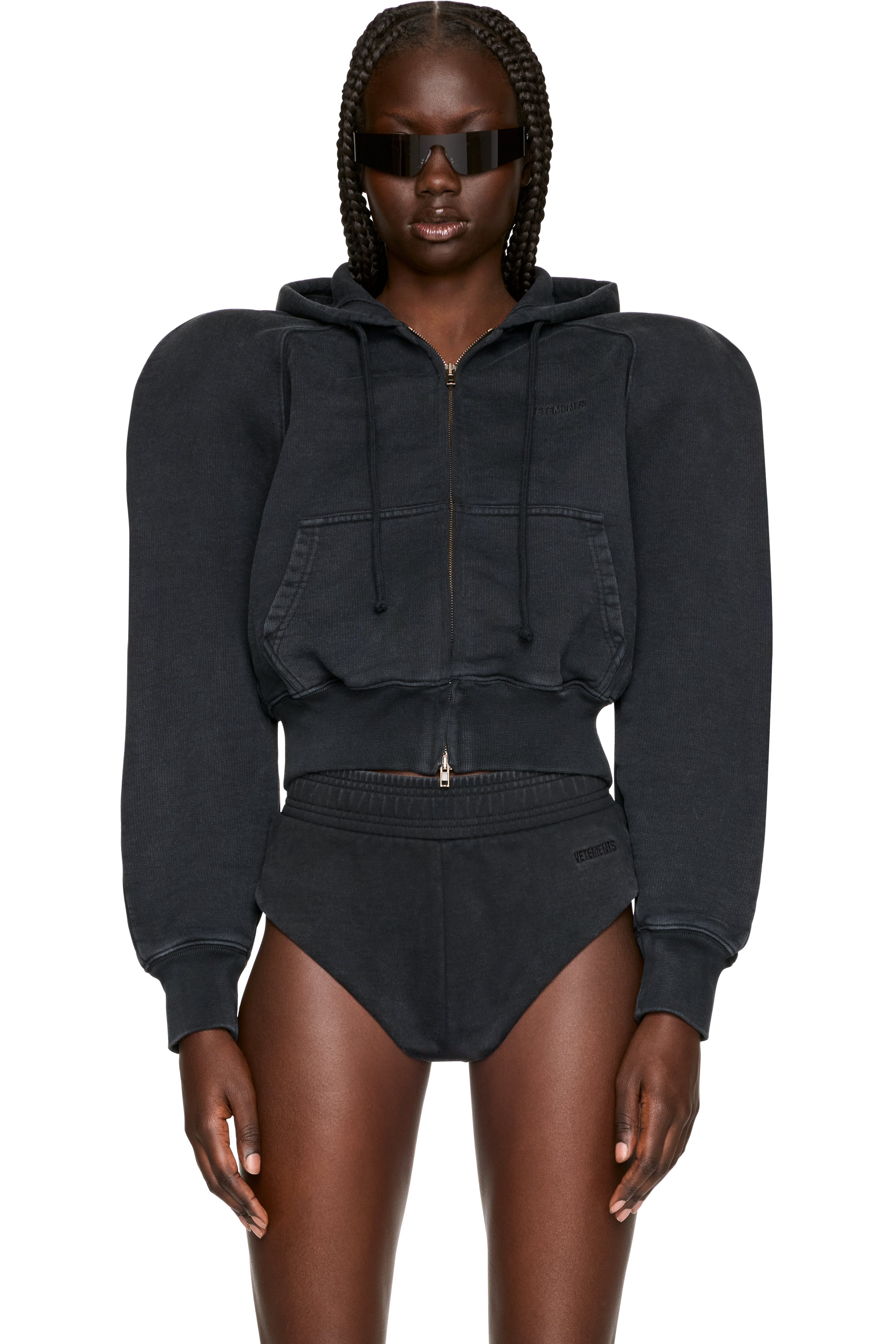 Picture of Round Shoulder Zip- Up Hoodie