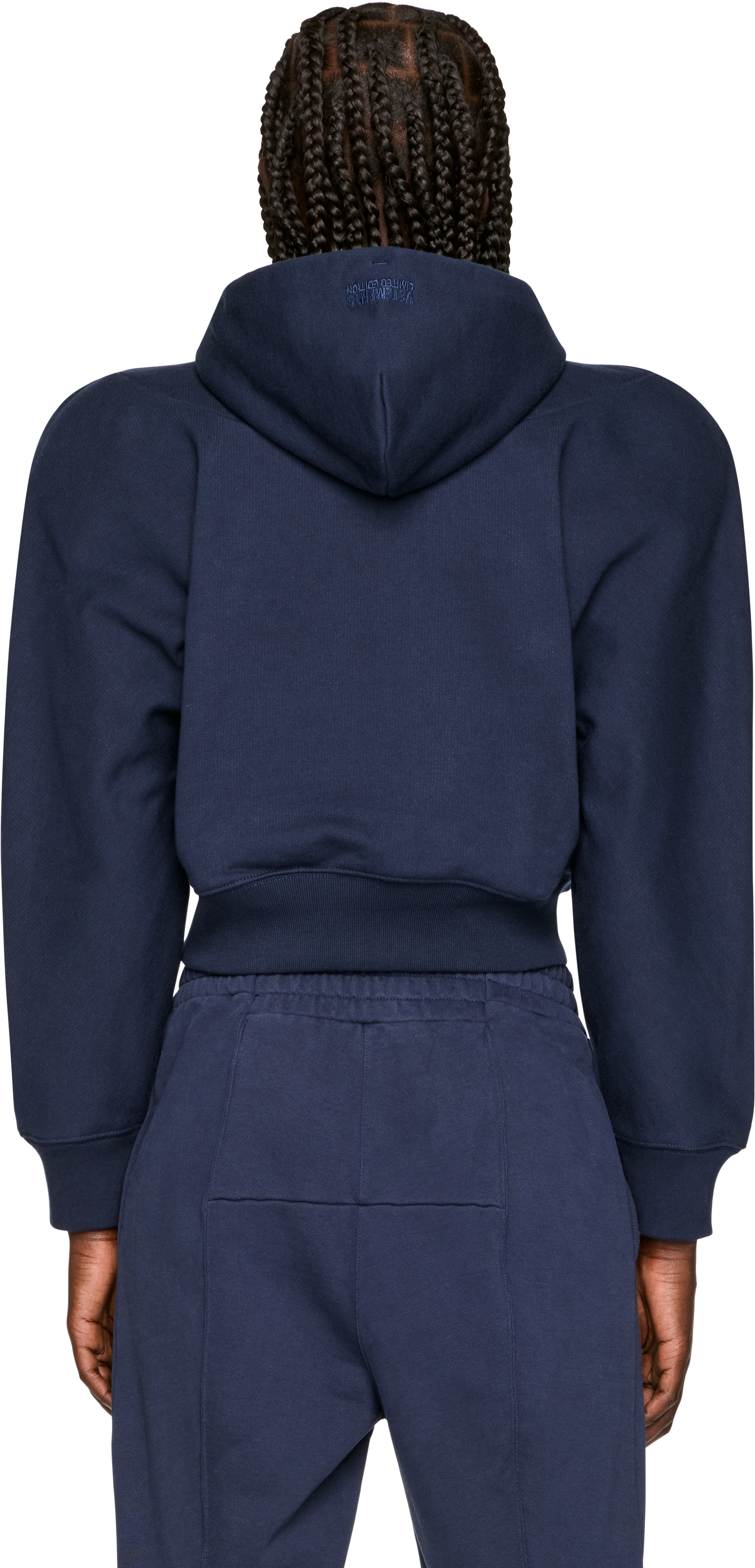 VETEMENTS Alphabet Round Shoulder Zip-Up Hoodie