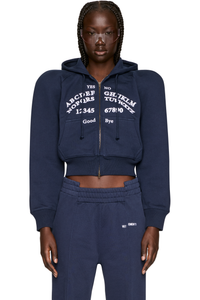 Picture of Alphabet Round Shoulder Zip-Up Hoodie