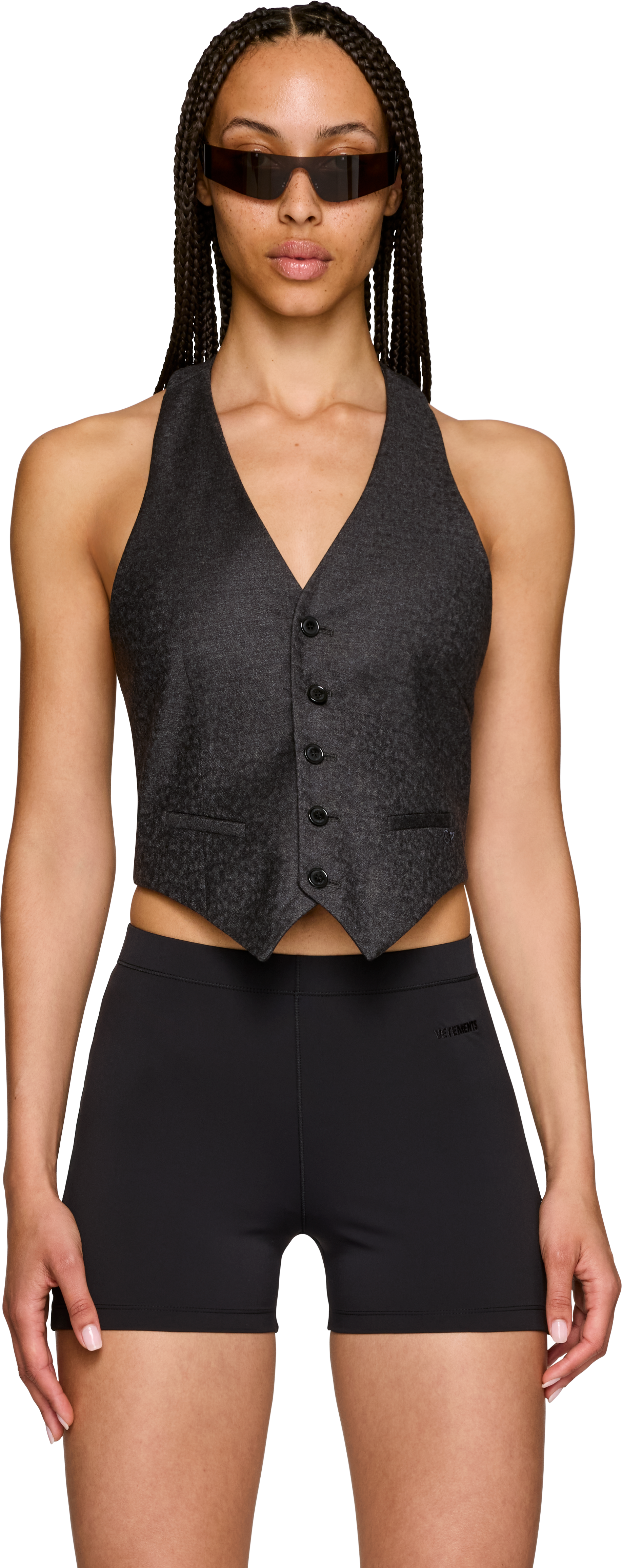 VETEMENTS Open Back Halter Tailored Vest