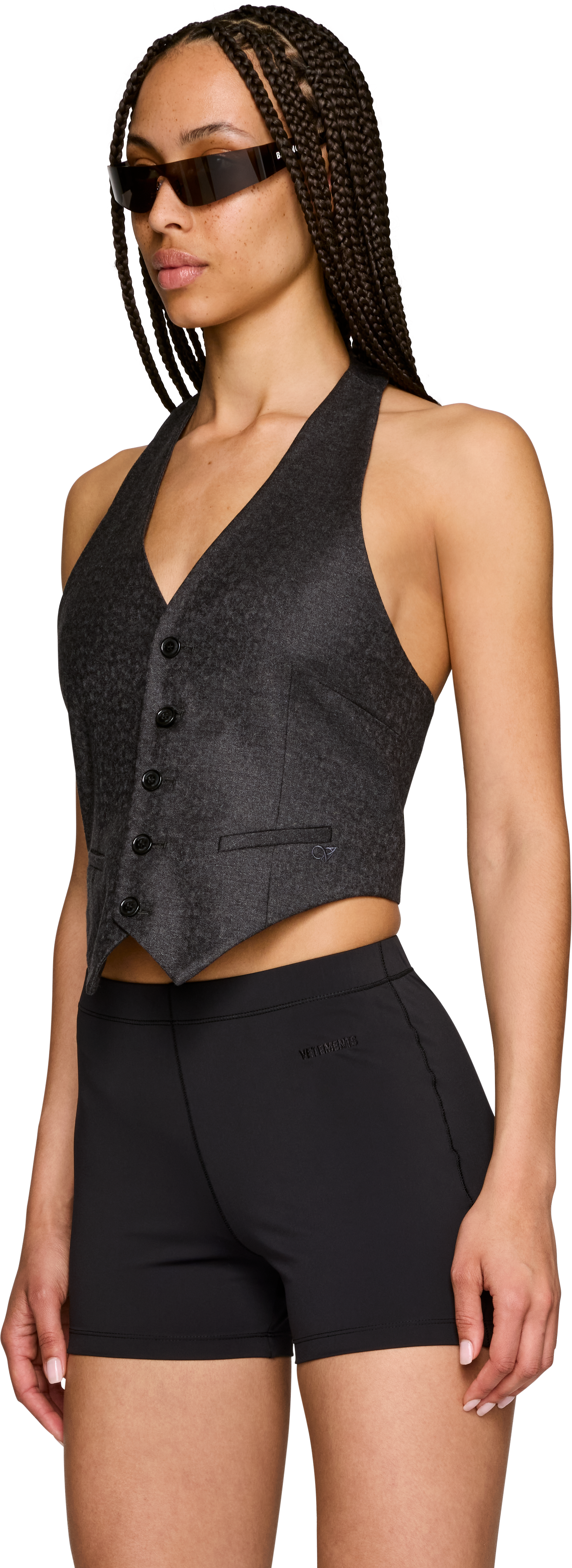 VETEMENTS Open Back Halter Tailored Vest