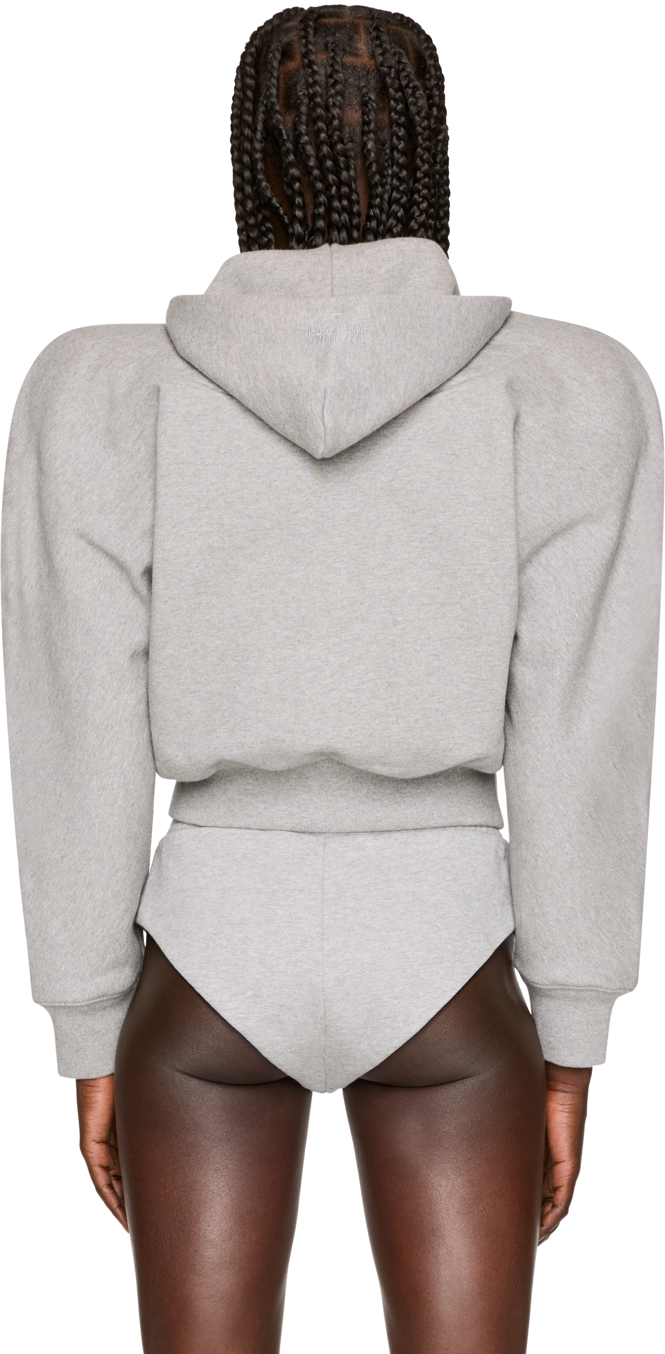 VETEMENTS Round Shoulder Zip-Up Hoodie