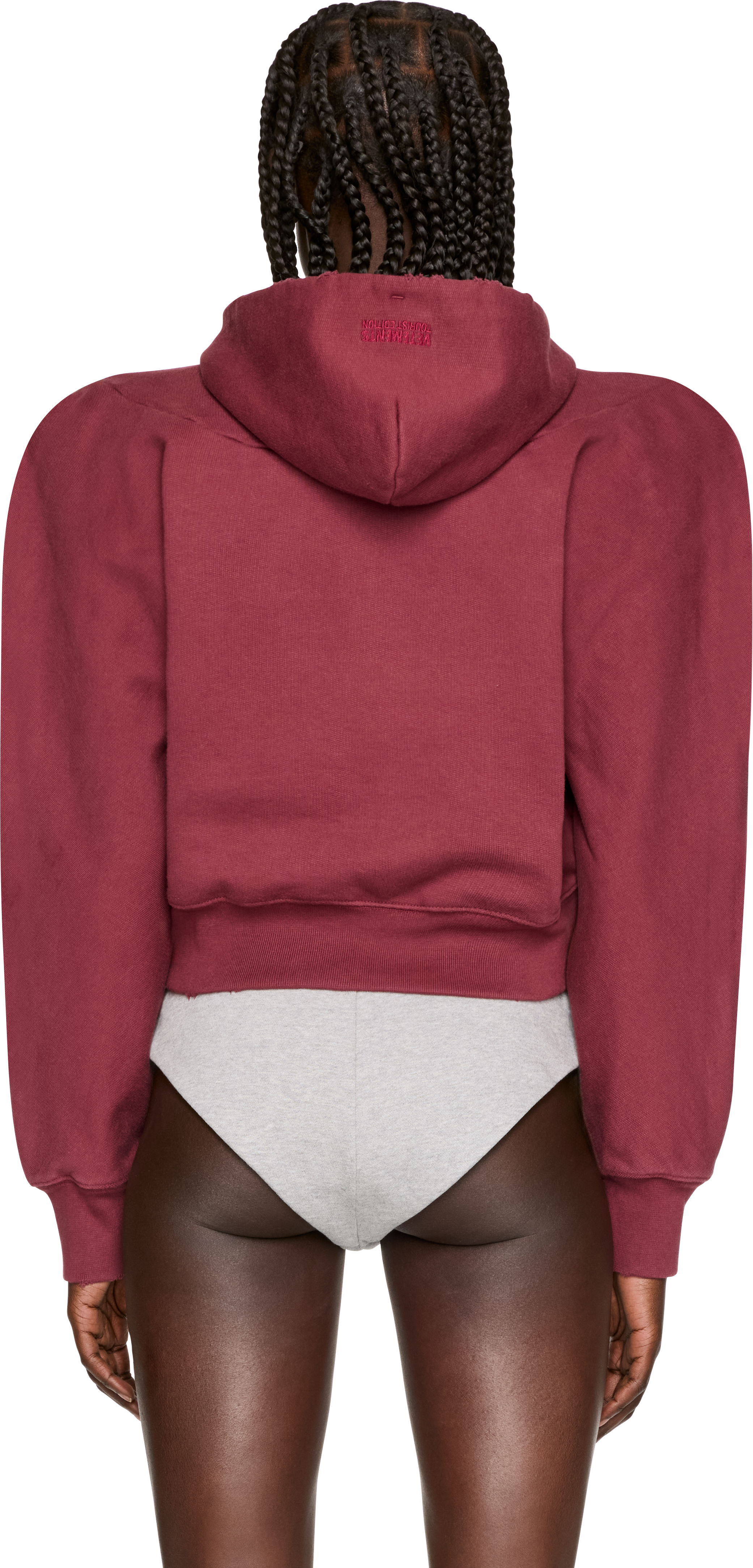 VETEMENTS 'Brugge' Tourist Round Shoulder Zip-Up Hoodie