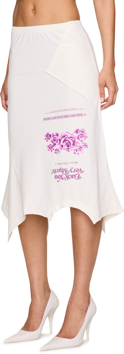 VETEMENTS 'Fuck You Very Much' Upside-Down Midi Skirt