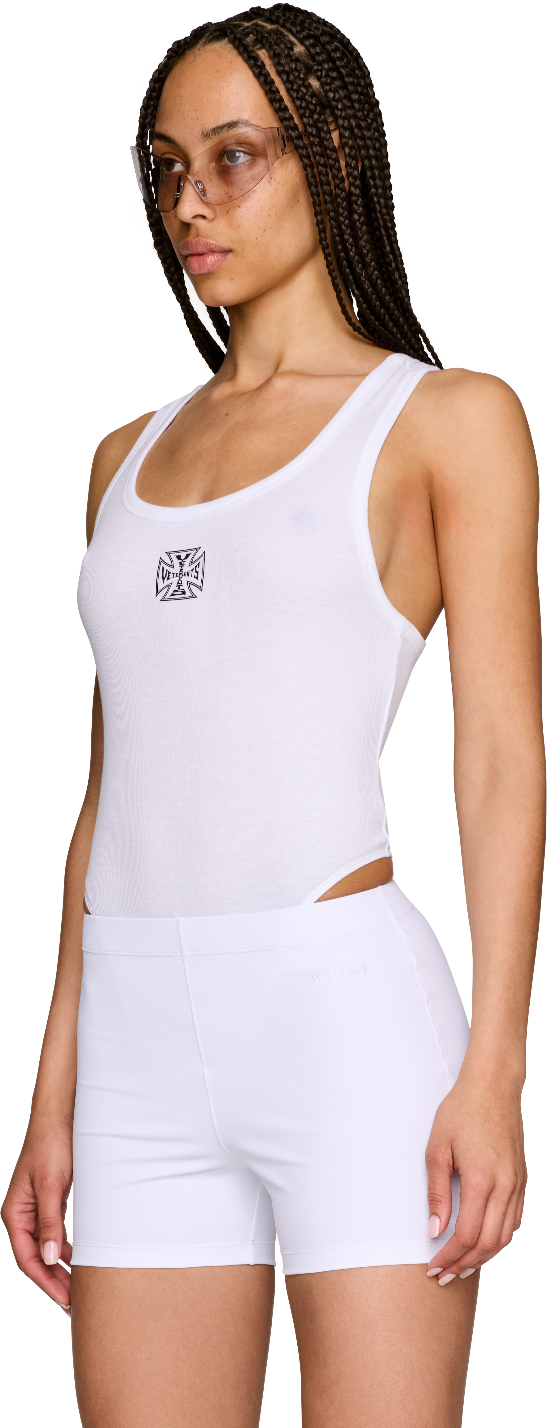 VETEMENTS Biker Cross Logo Bodysuit
