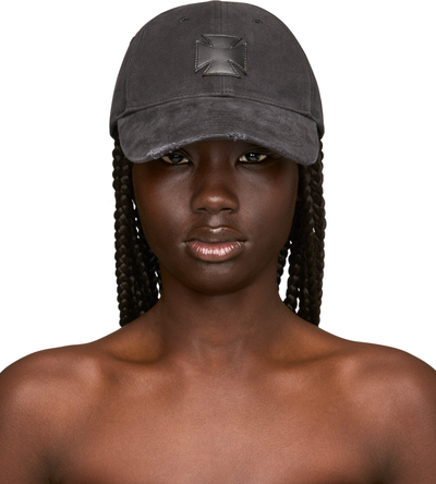 VETEMENTS Leather Biker Cross Cap