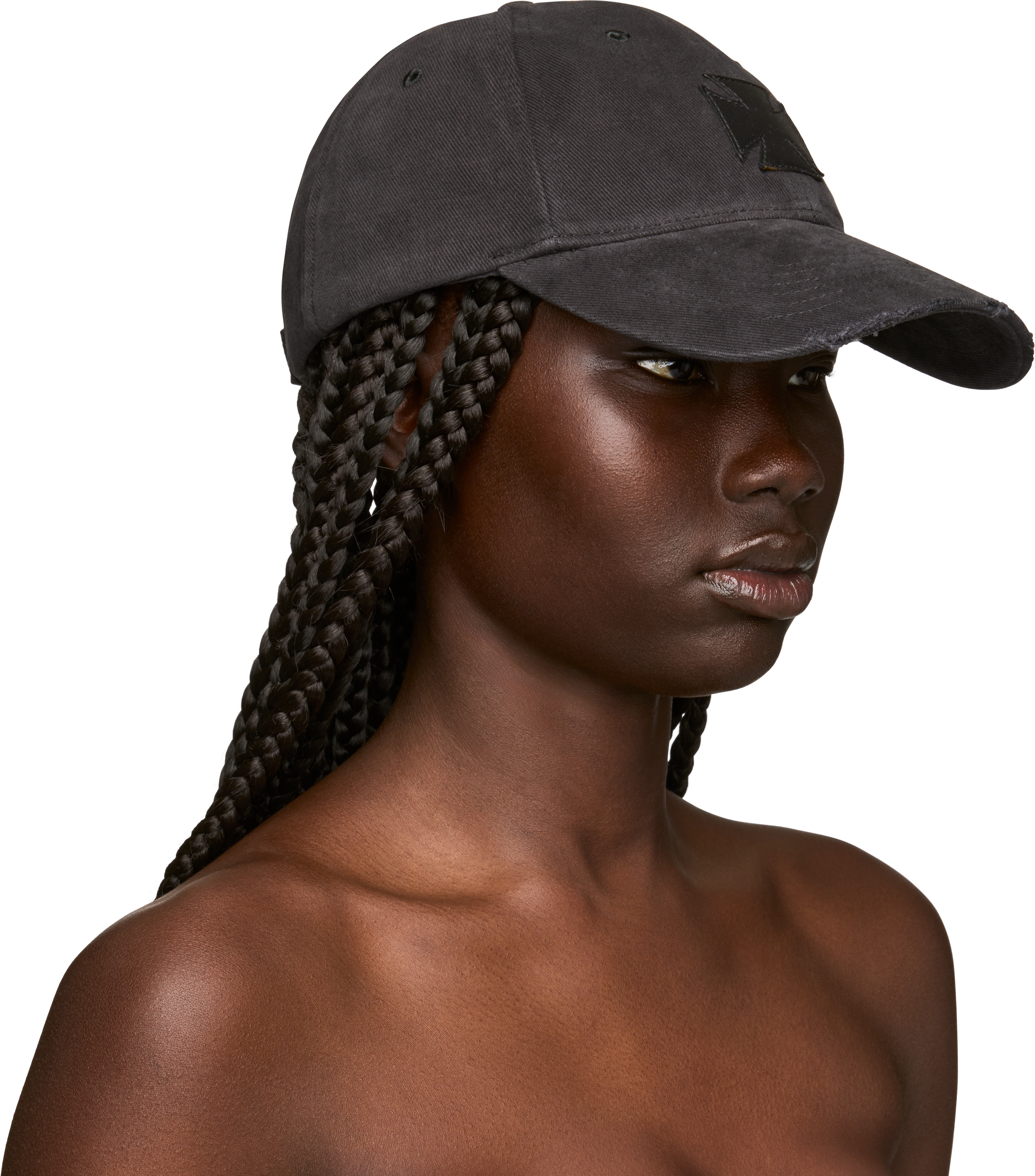 VETEMENTS Leather Biker Cross Cap