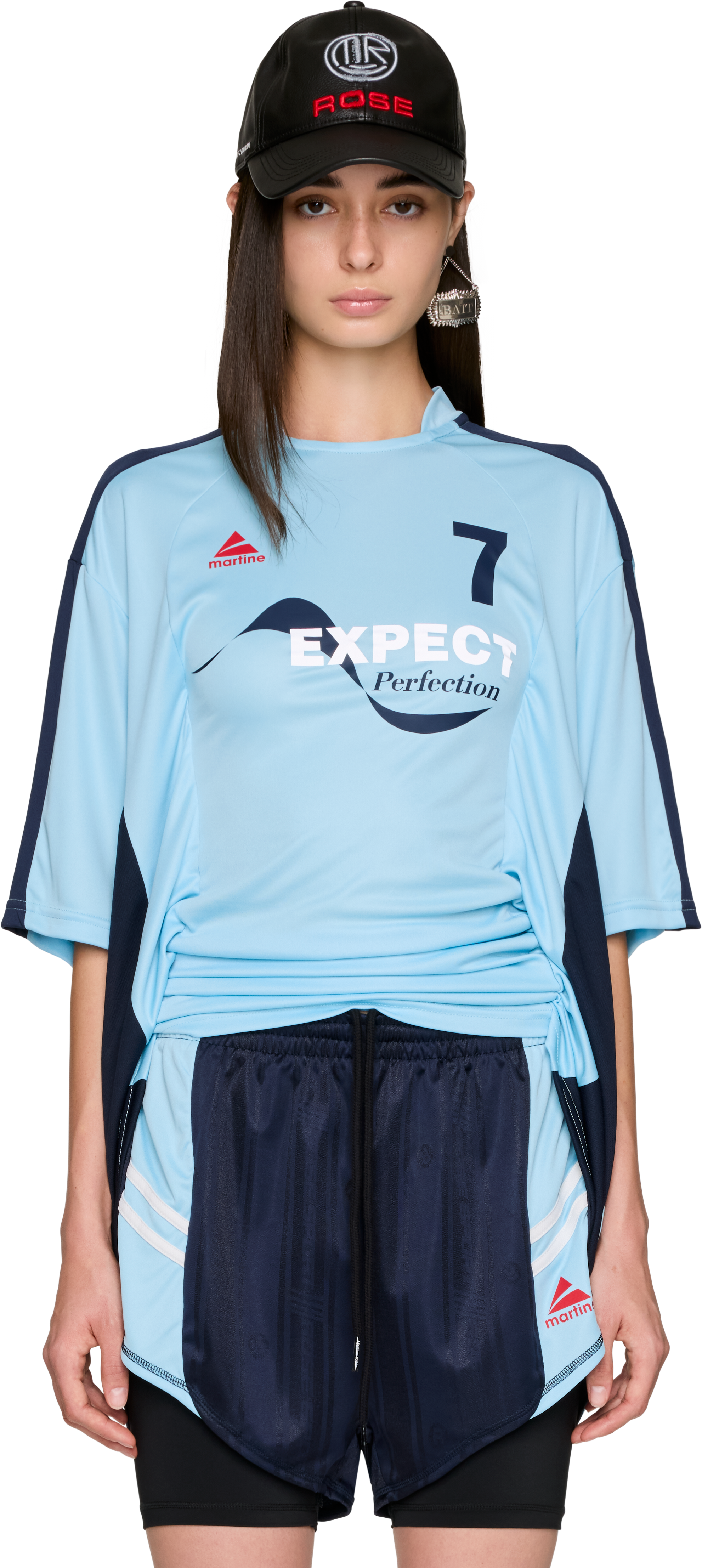 Martine Rose Half Stretch Football T-Shirt