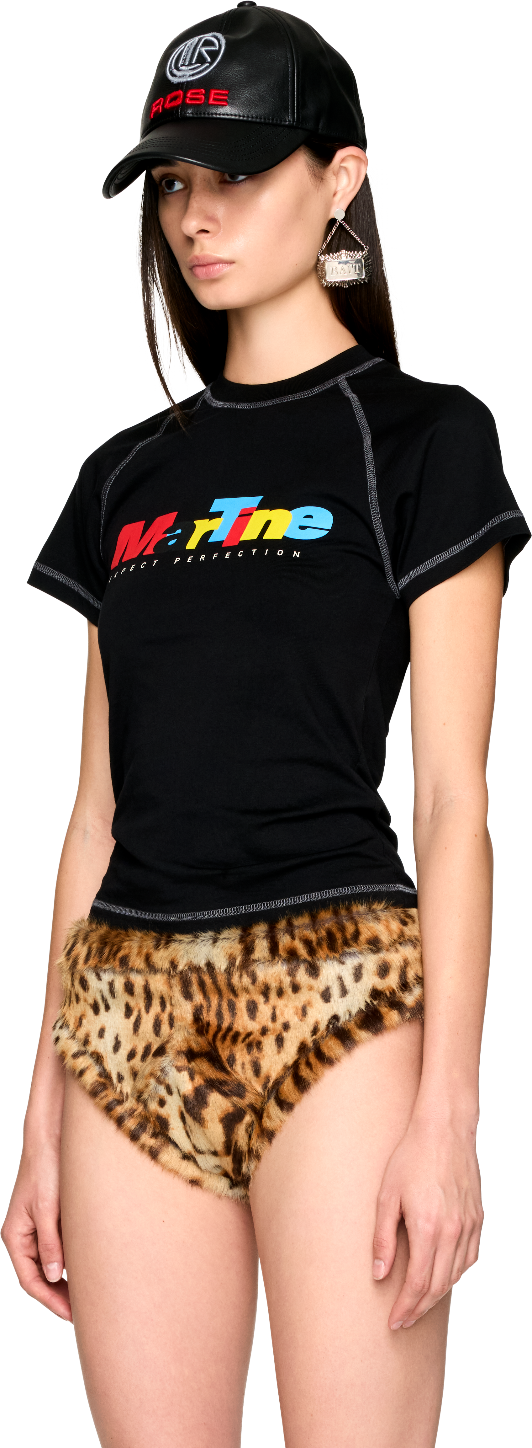 Martine Rose Raglan Shrunken T-Shirt