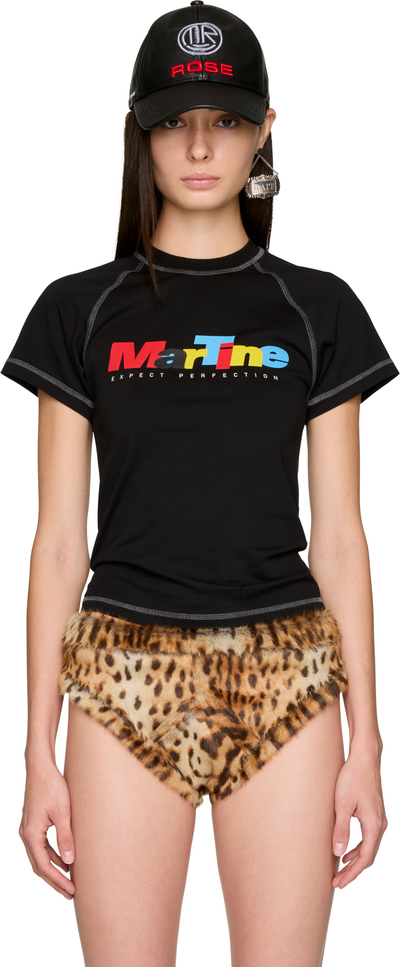 Martine Rose Raglan Shrunken T-Shirt