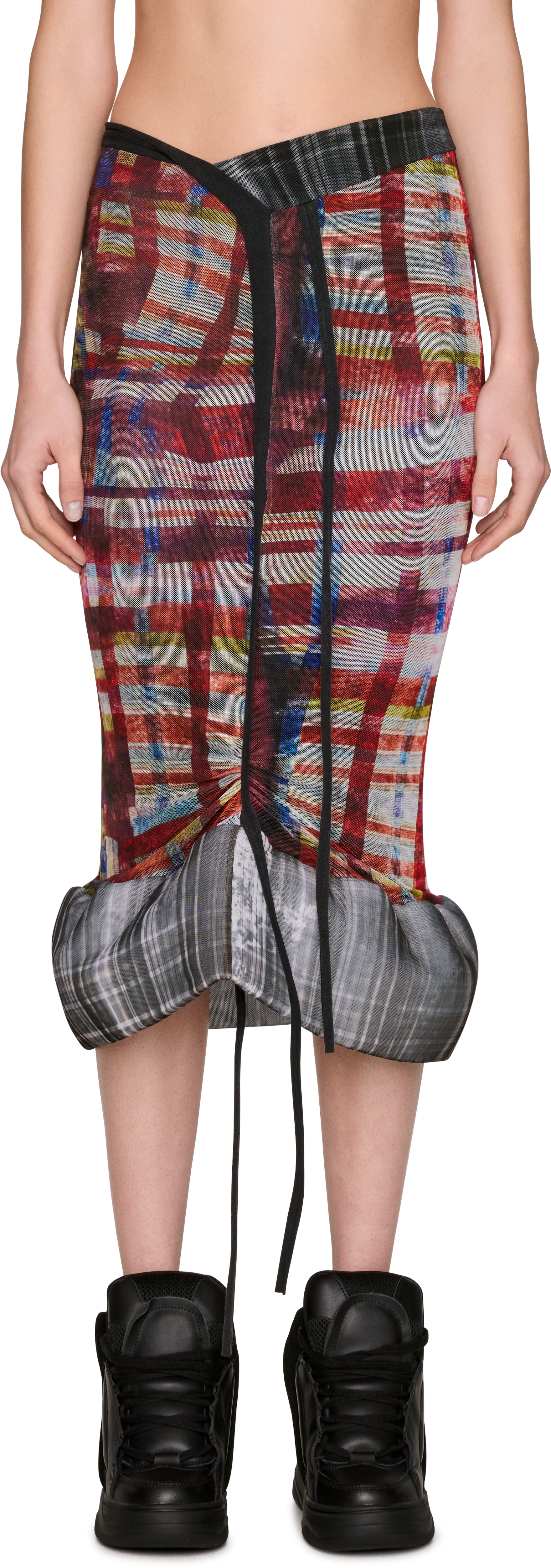 Ottolinger Mesh Padded Midi Skirt