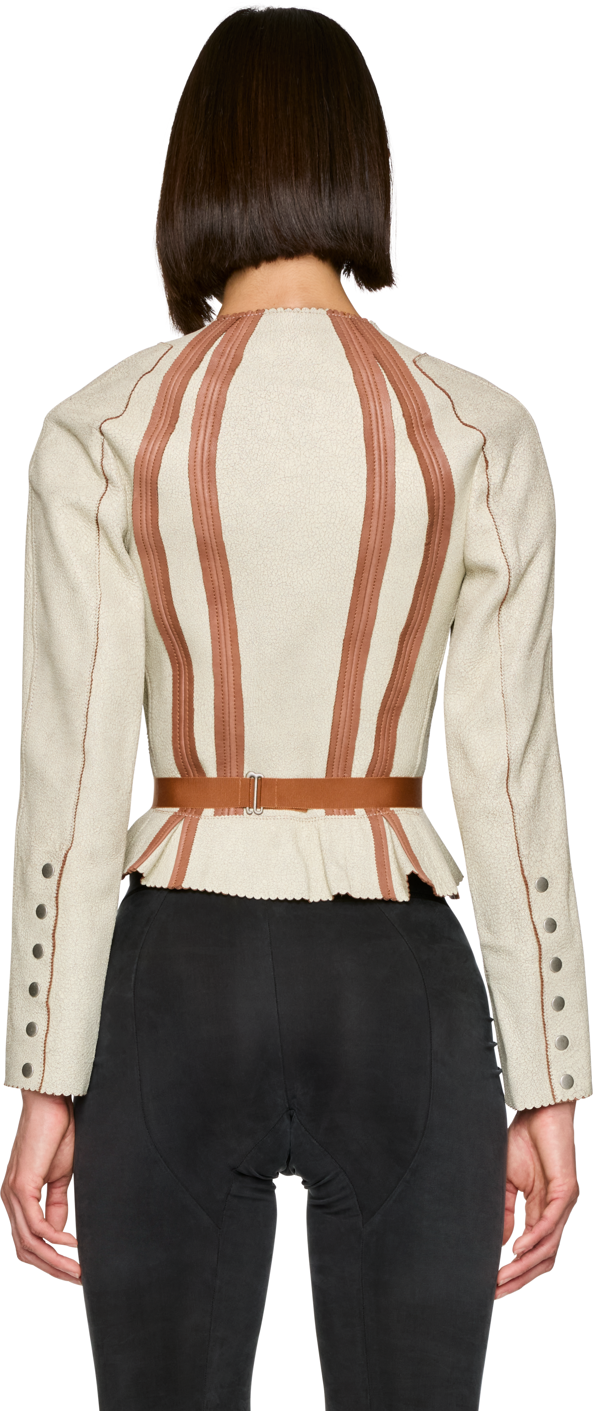 KNWLS Scallop Leather Jacket