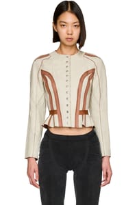 Picture of Scallop Leather Jacket