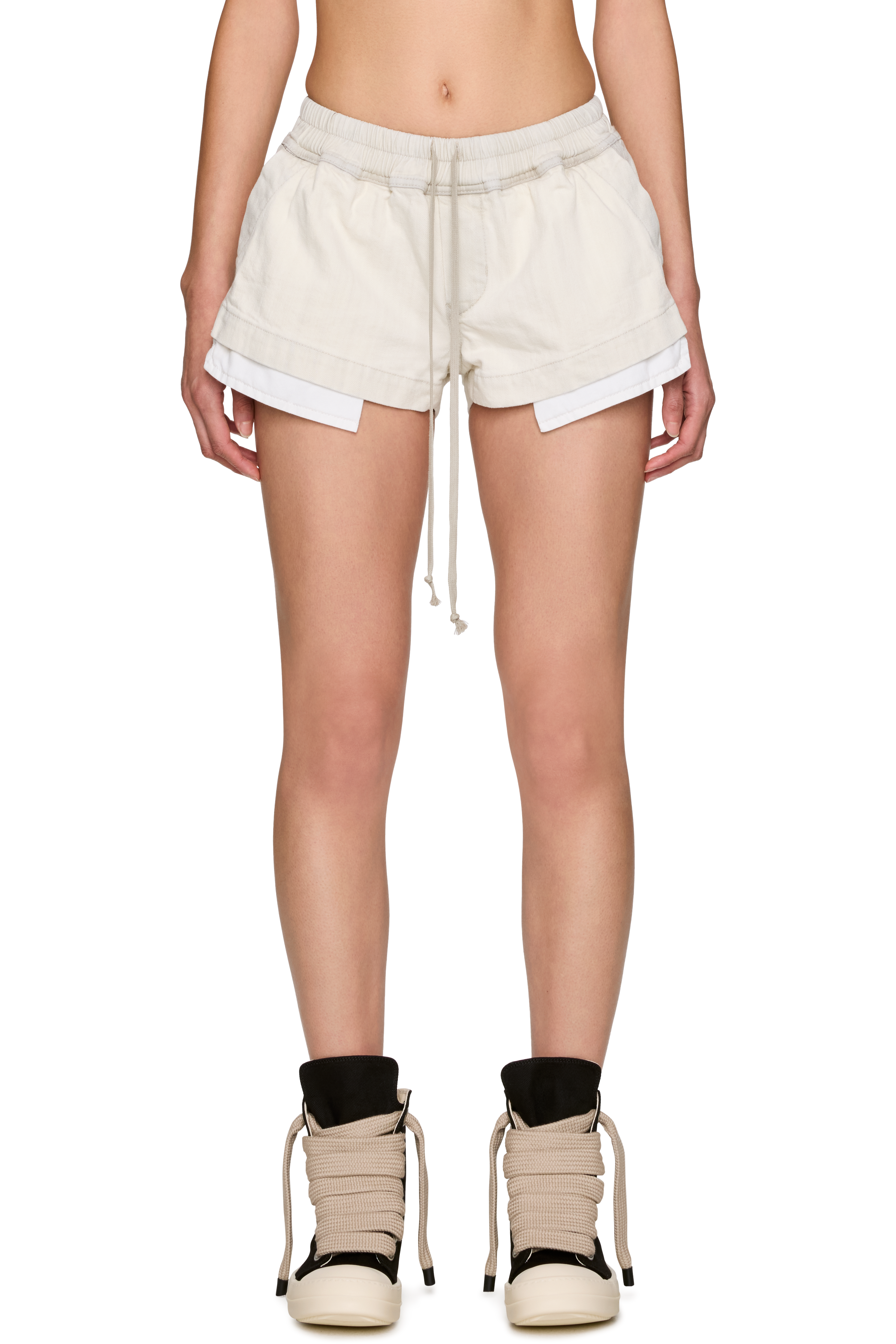 Picture of DRKSHDW Temple Fog Boxer Denim Shorts