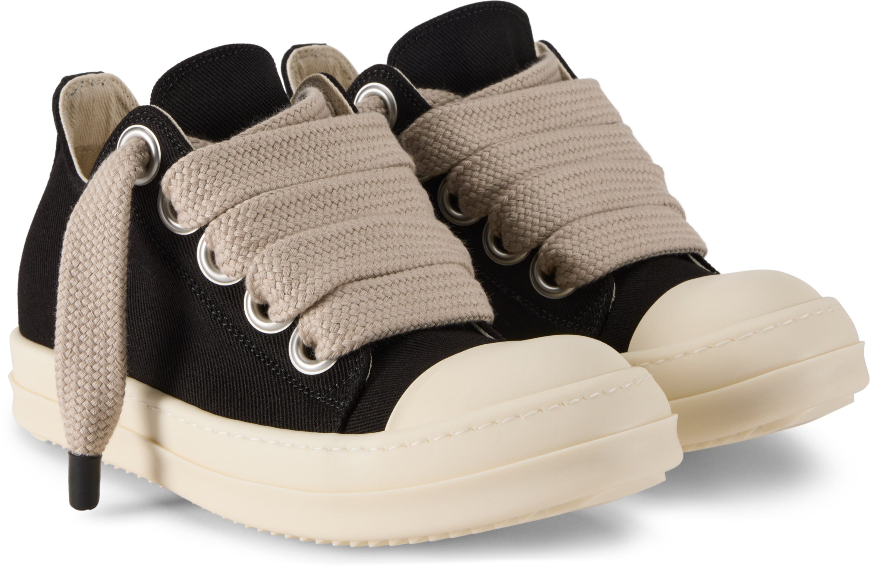 Rick Owens DRKSHDW Temple Jumbolace Low Denim Sneakers