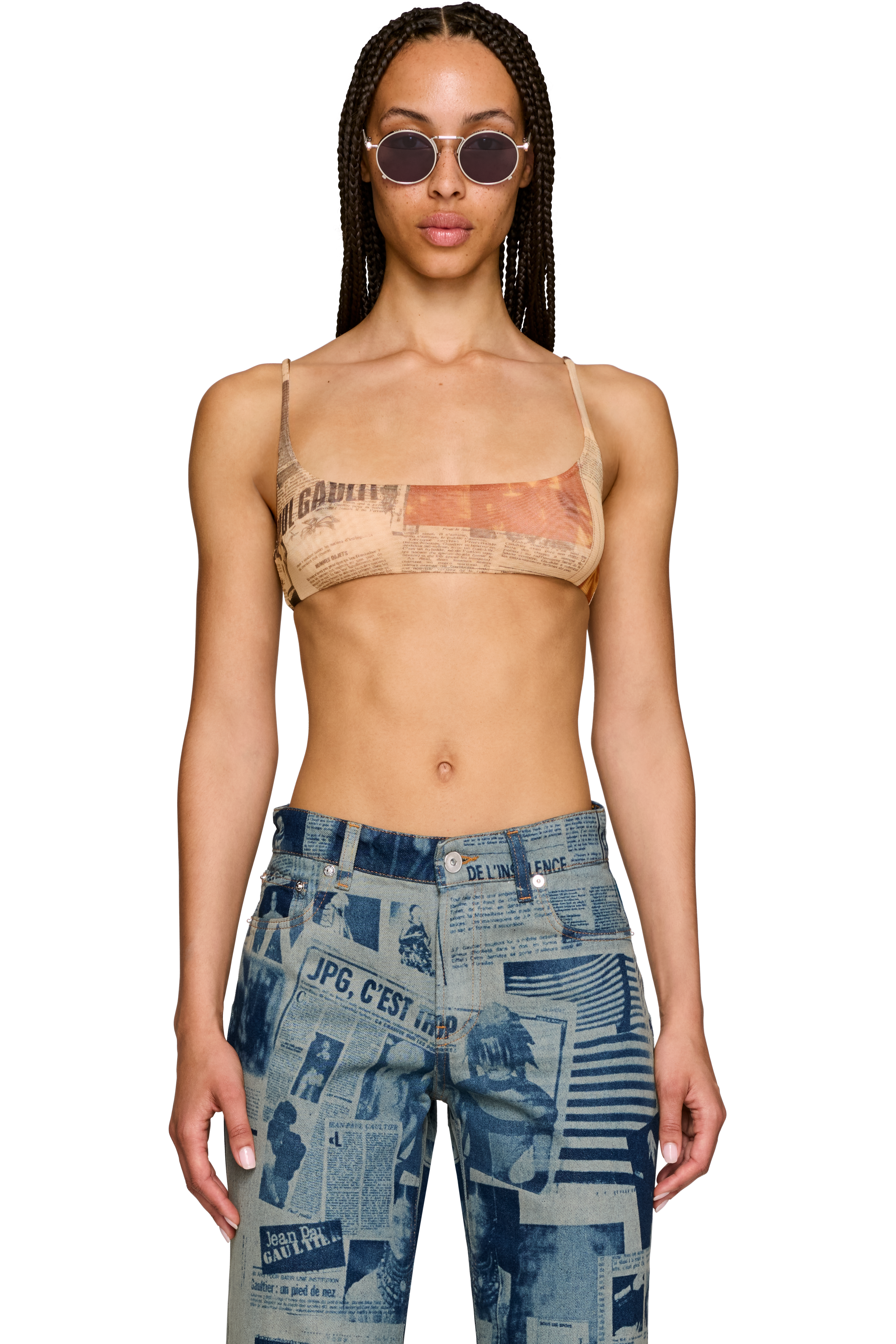 Picture of 'The Journal' Mesh Printed Bra