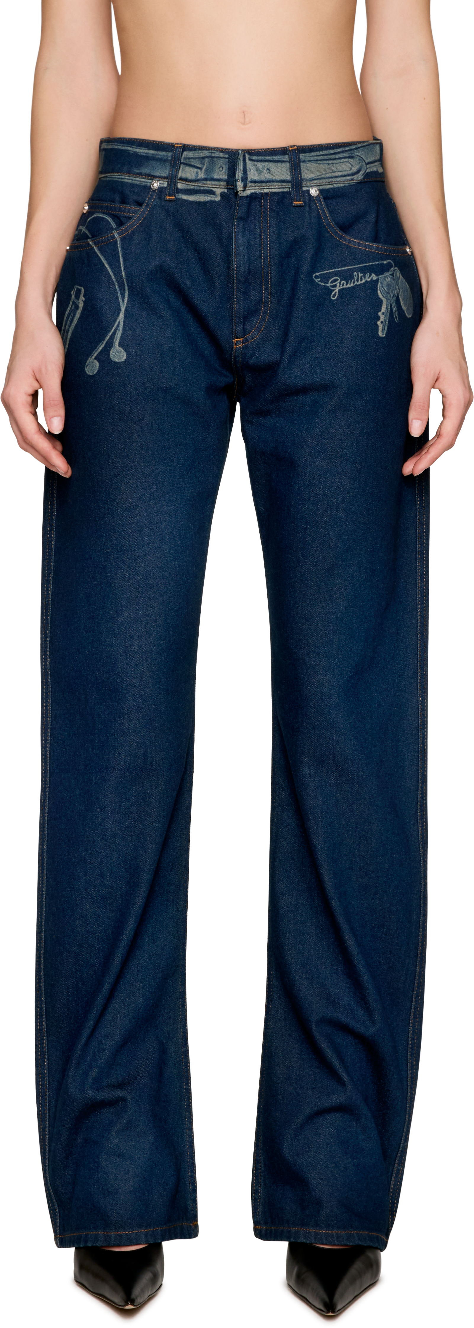 Jean Paul Gaultier Denim Trompe L’Œil Jeans